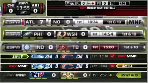 nfl scores real time scores